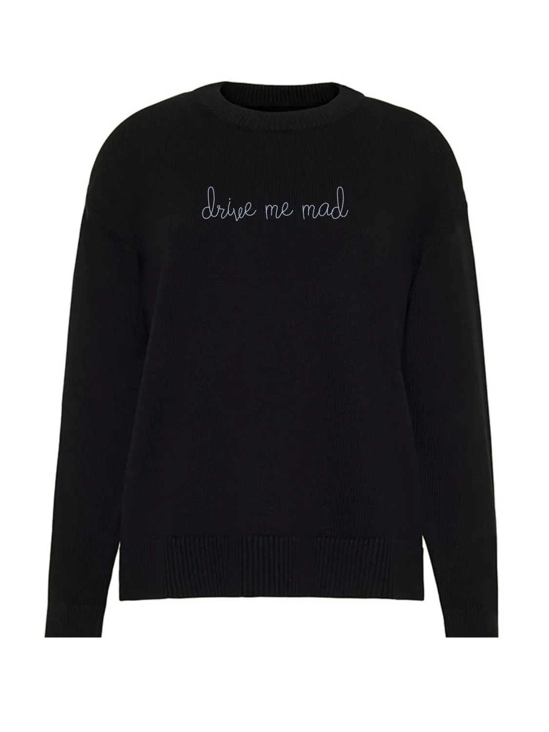"drive me mad" Maxine Sweater sold by Lingua Franca NYC product image thumbnail 5