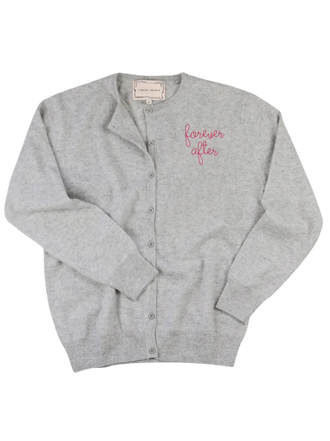 "forever after" Classic Cardigan sold by Lingua Franca NYC product image thumbnail 4