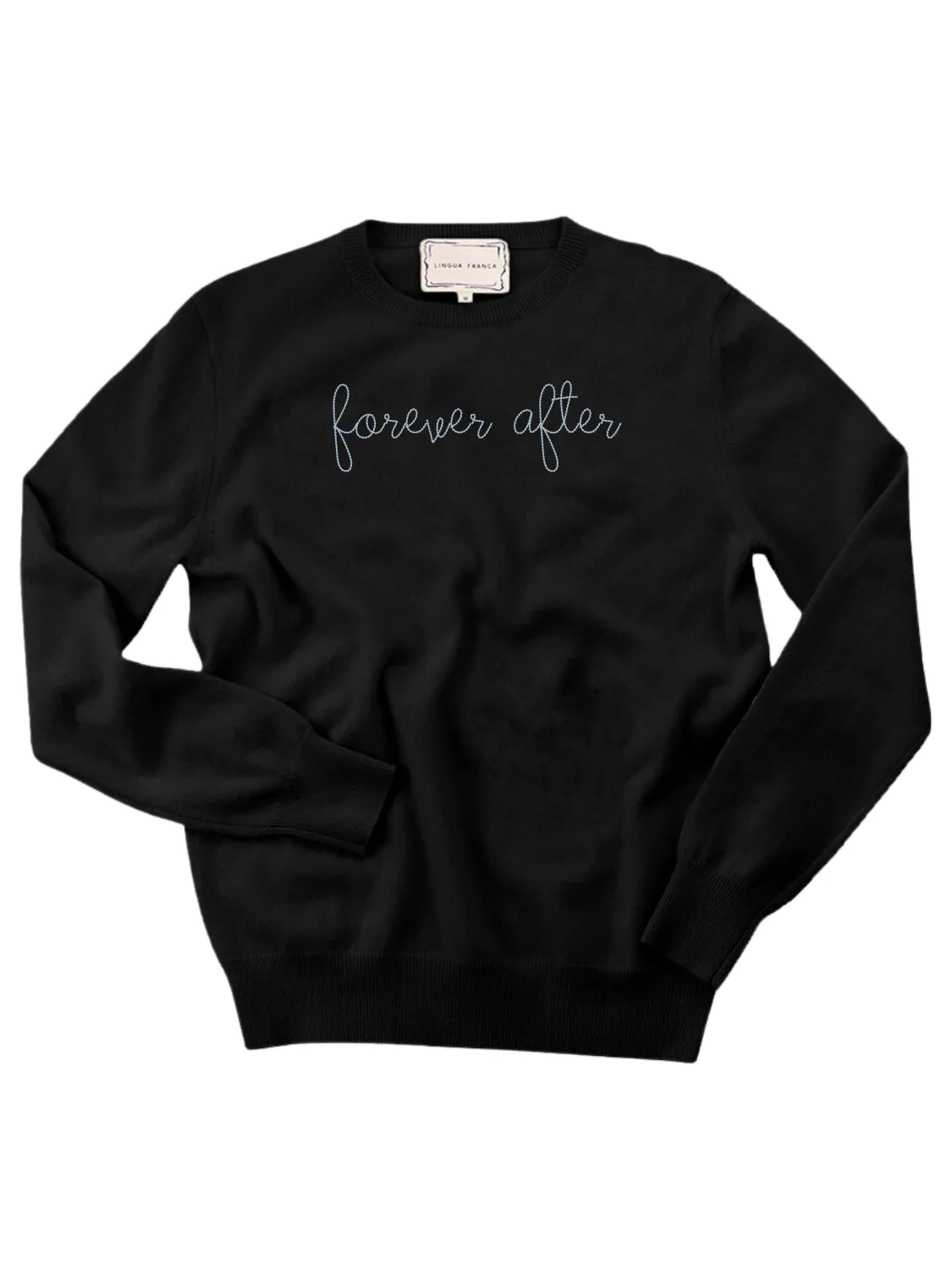 "forever after" Women's Crewneck sold by Lingua Franca NYC product image thumbnail 2