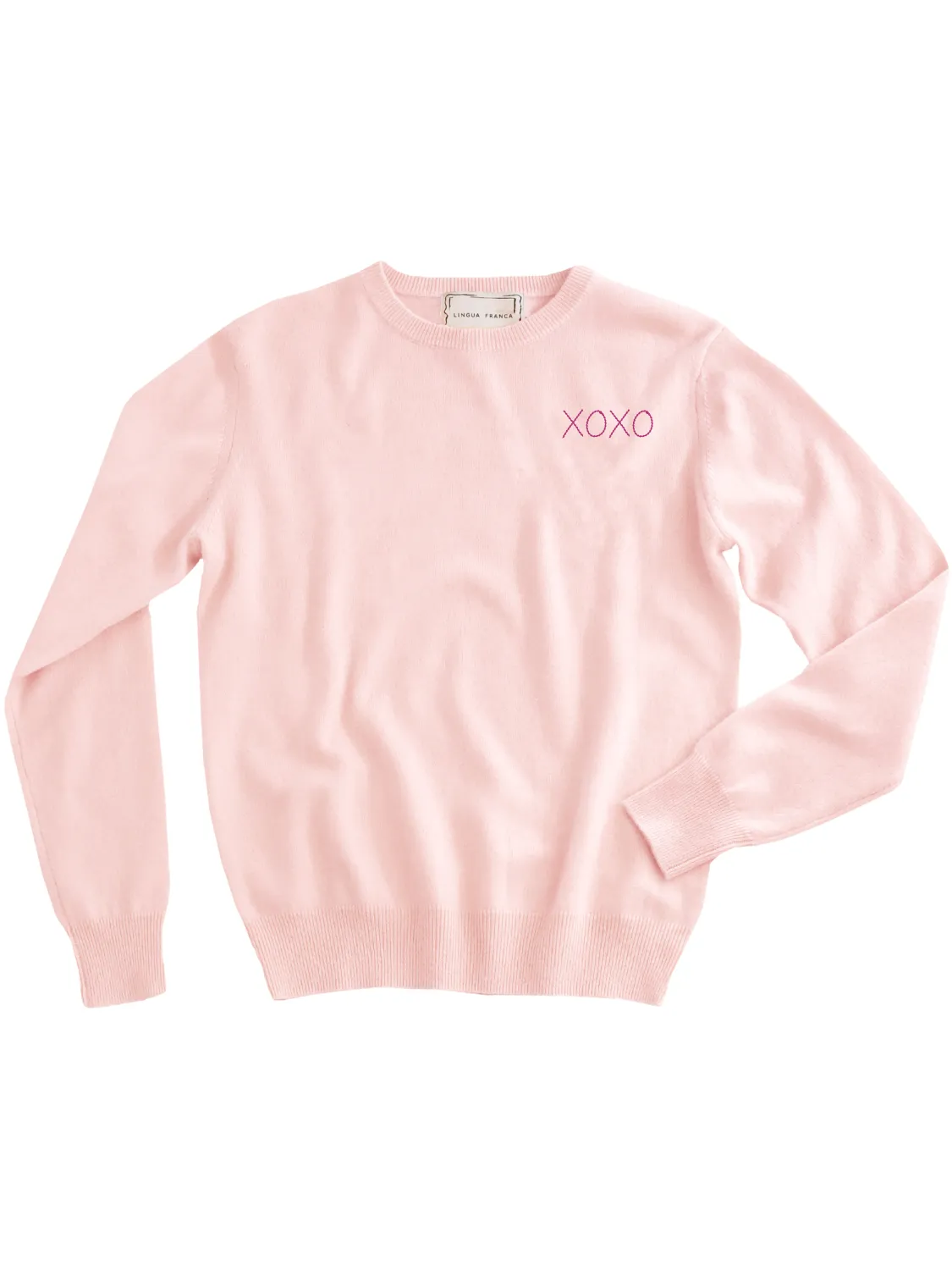 "xoxo" Women's Crewneck sold by Lingua Franca NYC product image thumbnail 5