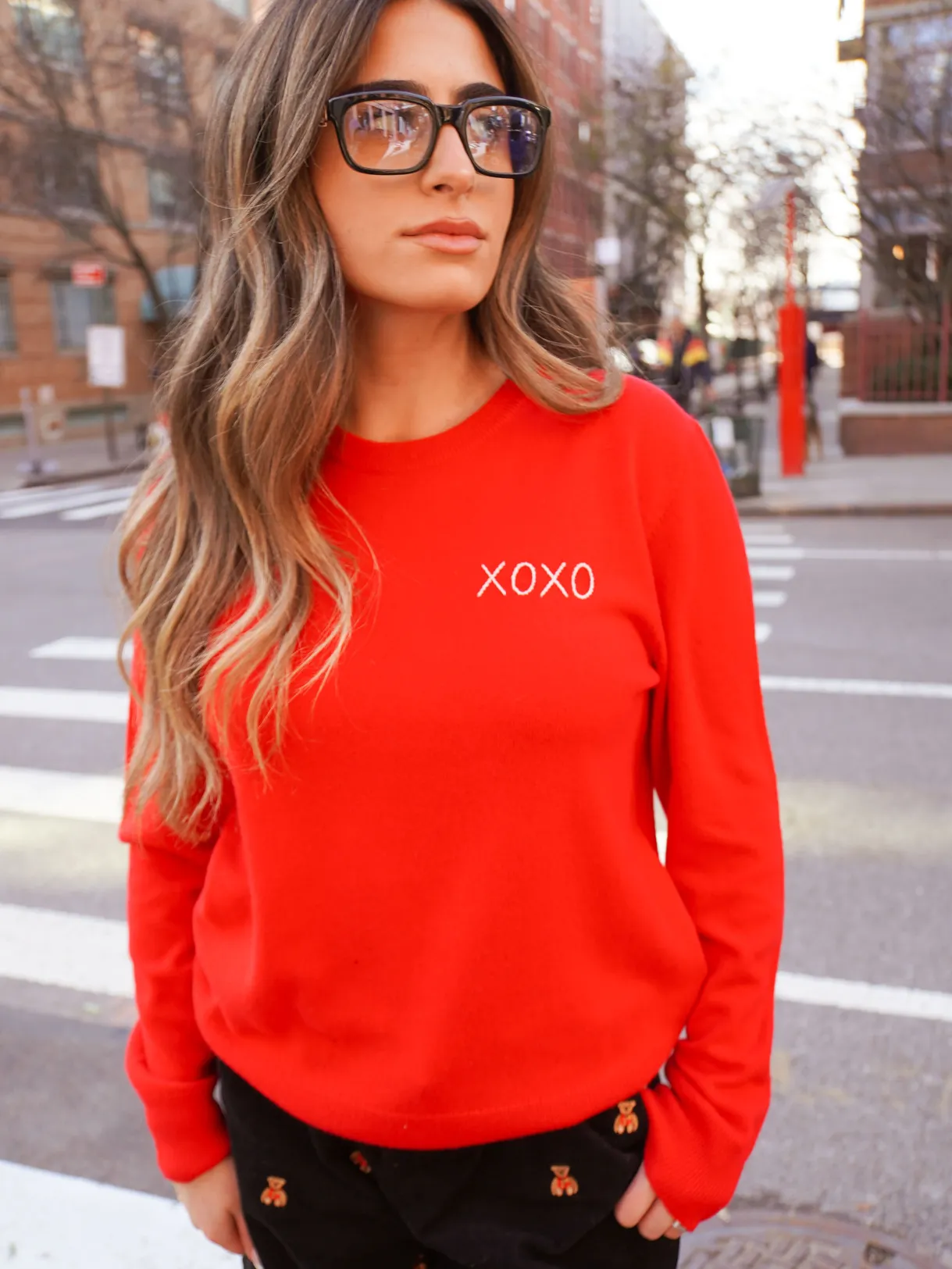 "xoxo" Women's Crewneck sold by Lingua Franca NYC