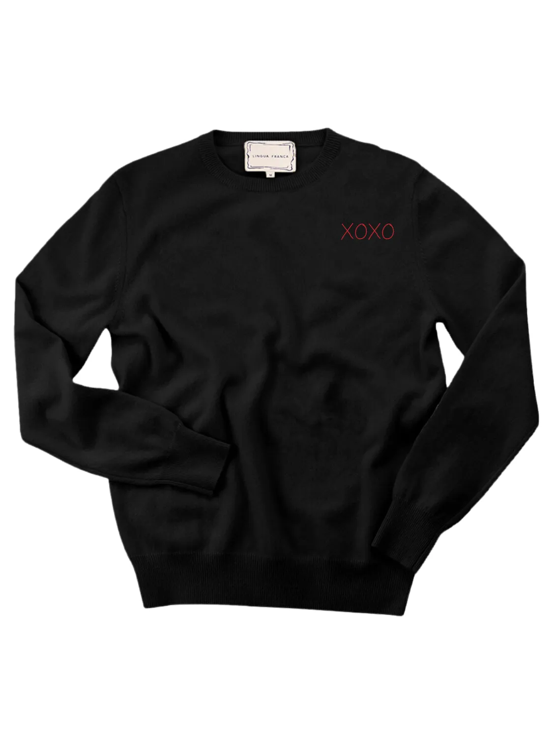 "xoxo" Women's Crewneck sold by Lingua Franca NYC product image thumbnail 4