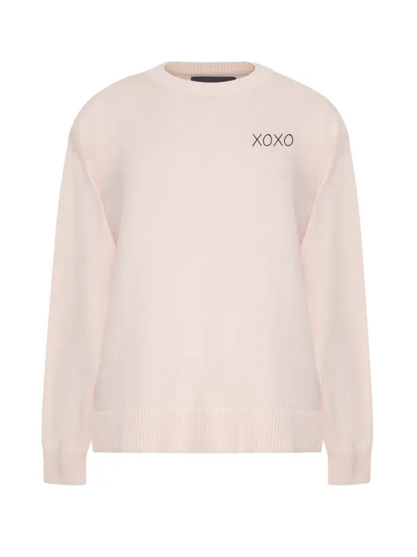 "xoxo"  Maxine Sweater sold by Lingua Franca NYC