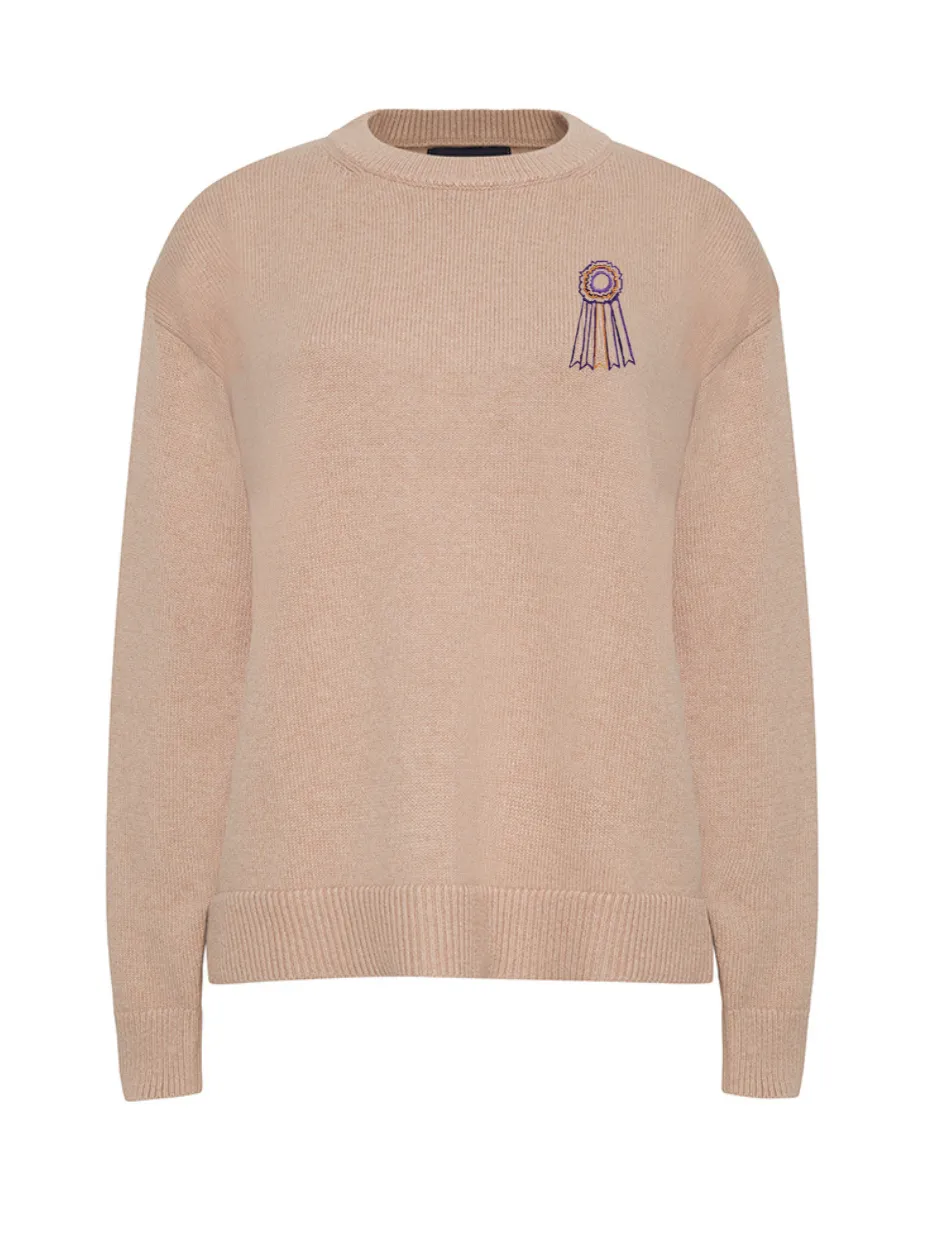 "WKC ribbon" Maxine Sweater sold by Lingua Franca NYC product image thumbnail 3