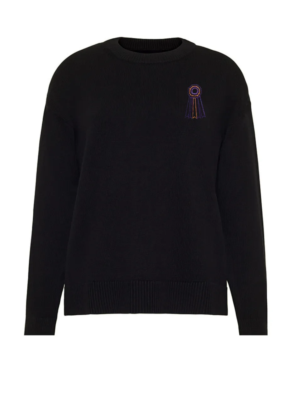 "WKC ribbon" Maxine Sweater sold by Lingua Franca NYC product image thumbnail 4