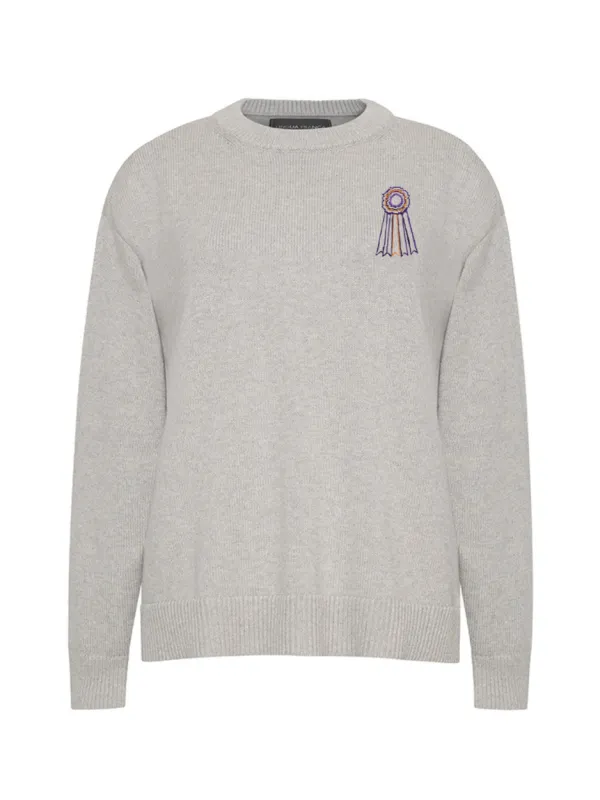 "WKC ribbon"  Maxine Sweater made by Lingua Franca NYC