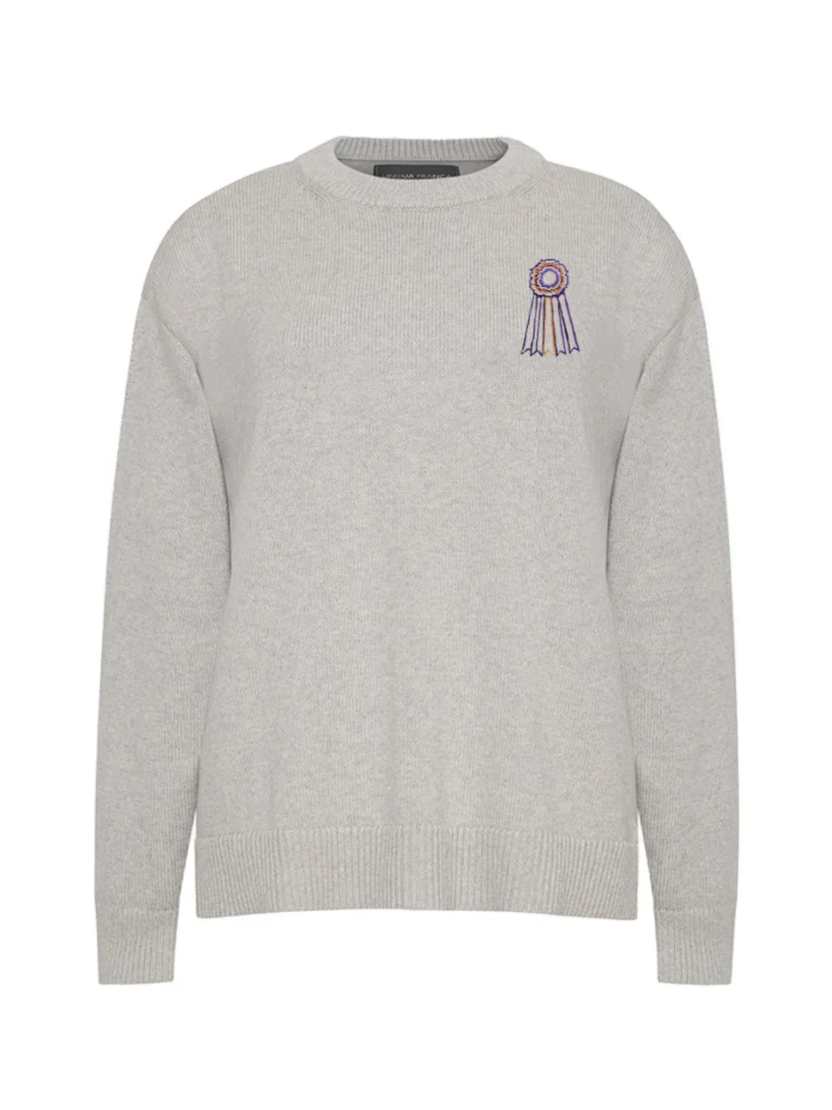 "WKC ribbon" Maxine Sweater sold by Lingua Franca NYC