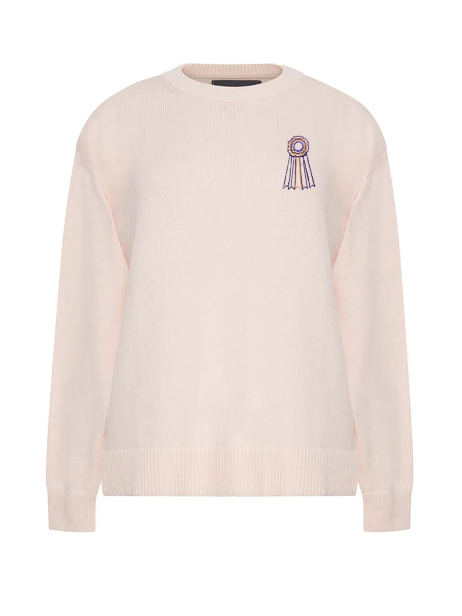 "WKC ribbon" Maxine Sweater sold by Lingua Franca NYC product image thumbnail 2