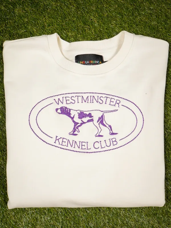 "westminster logo"  Sweatshirt sold by Lingua Franca NYC
