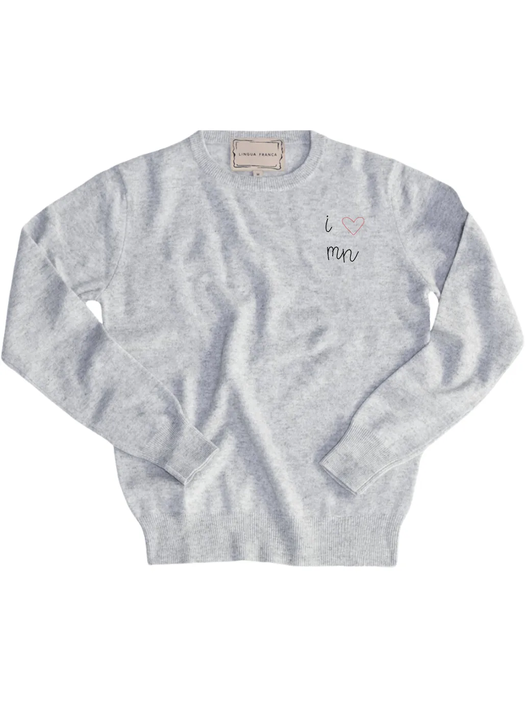 "i heart mn" Women's Crewneck sold by Lingua Franca NYC