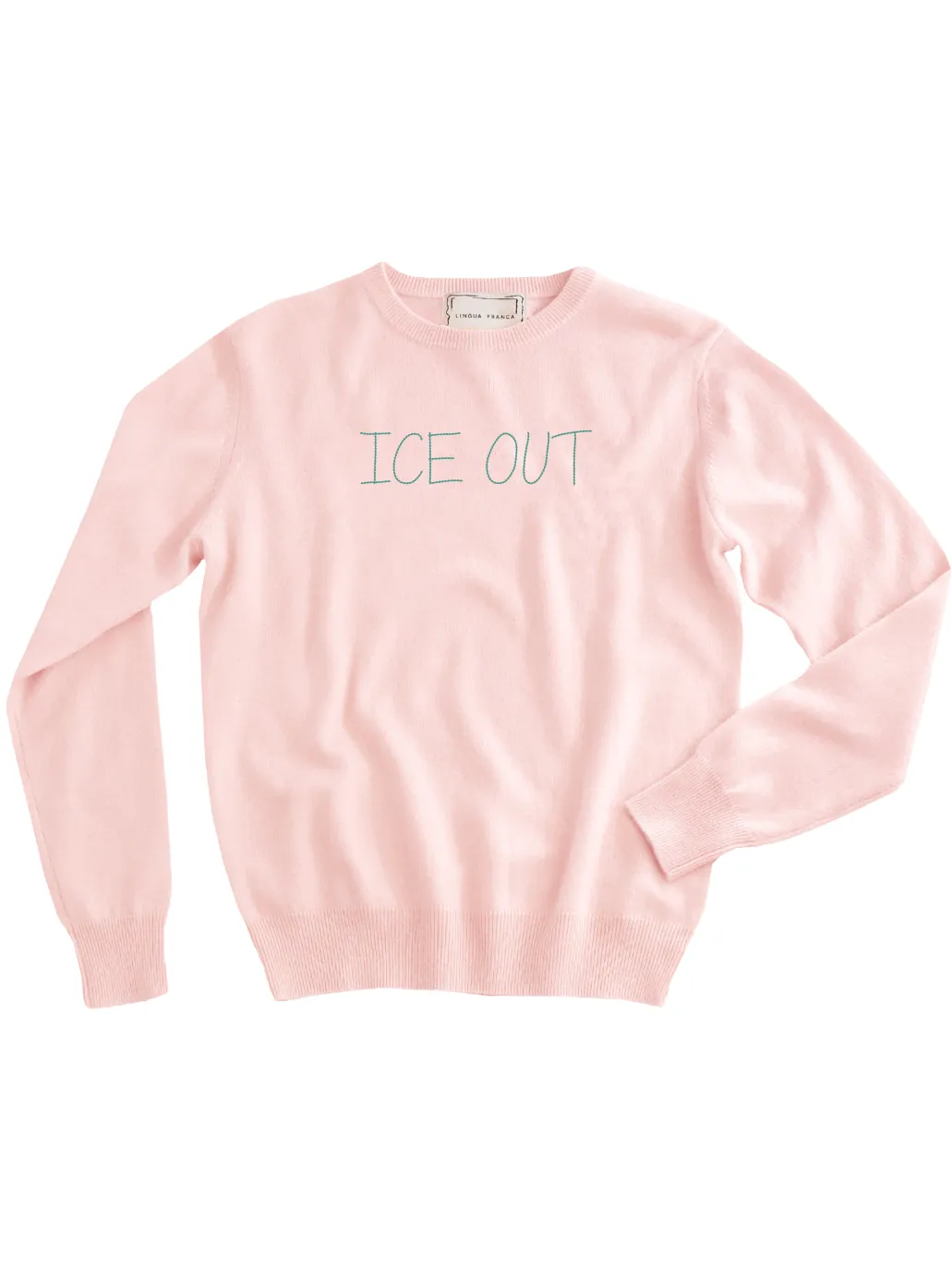 "ice out" Women's Crewneck sold by Lingua Franca NYC product image thumbnail 3