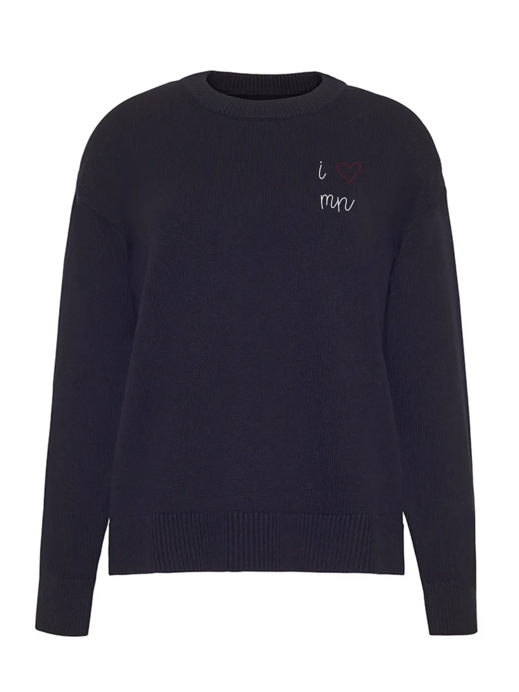 "i heart mn" Maxine Sweater sold by Lingua Franca NYC product image thumbnail 5