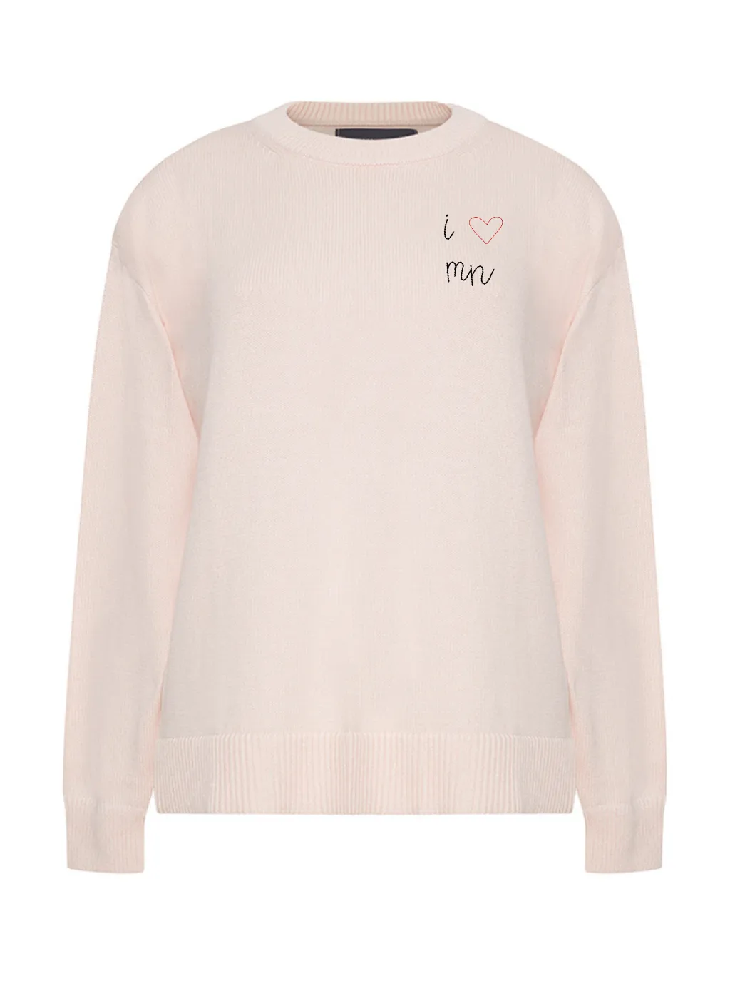 "i heart mn" Maxine Sweater sold by Lingua Franca NYC product image thumbnail 4