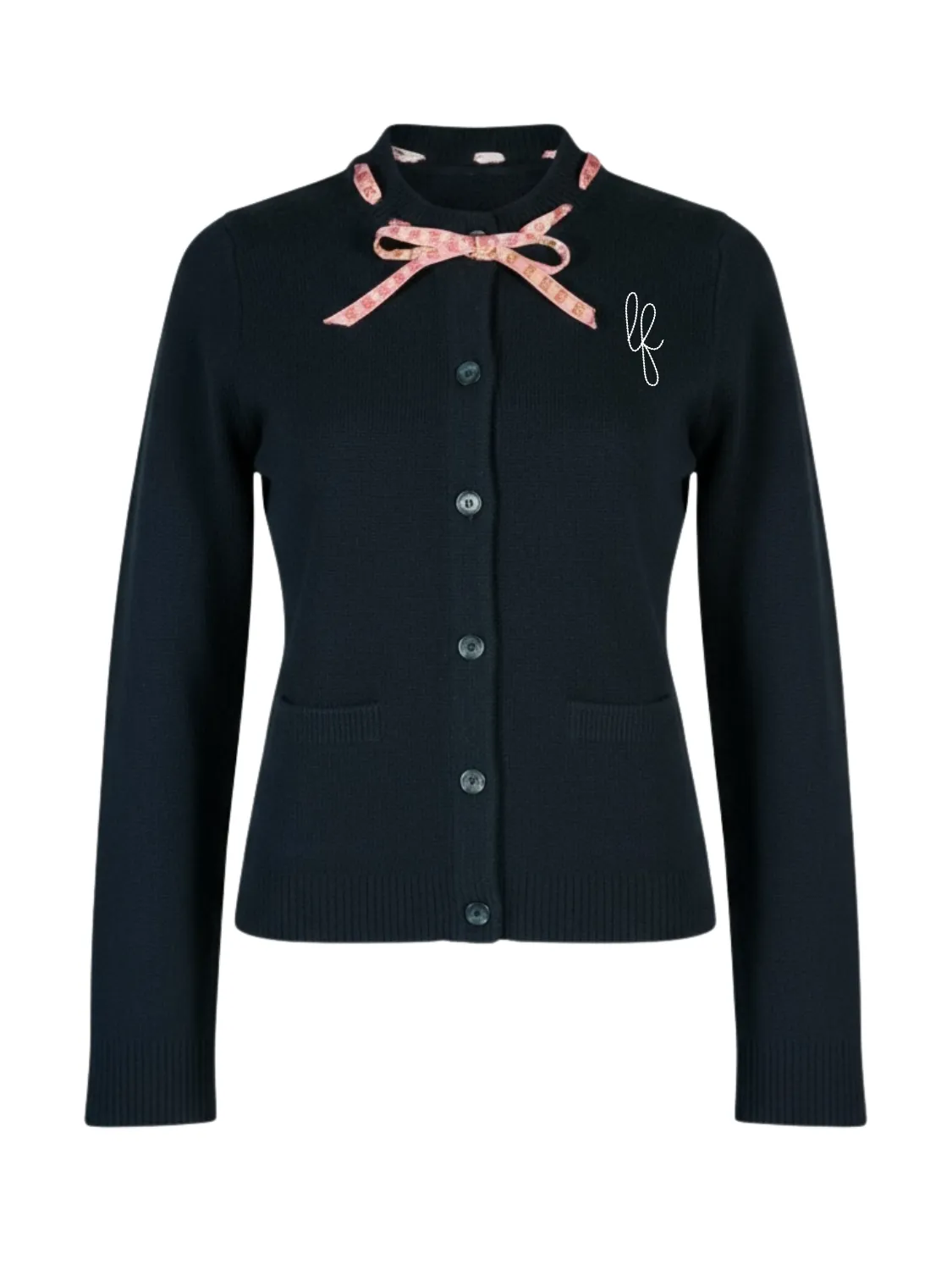 Custom Initial Alma Cardigan sold by Lingua Franca NYC product image thumbnail 2