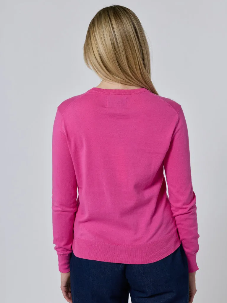 "courage is contagious" Cotton Silk Crewneck sold by Lingua Franca NYC product image thumbnail 5