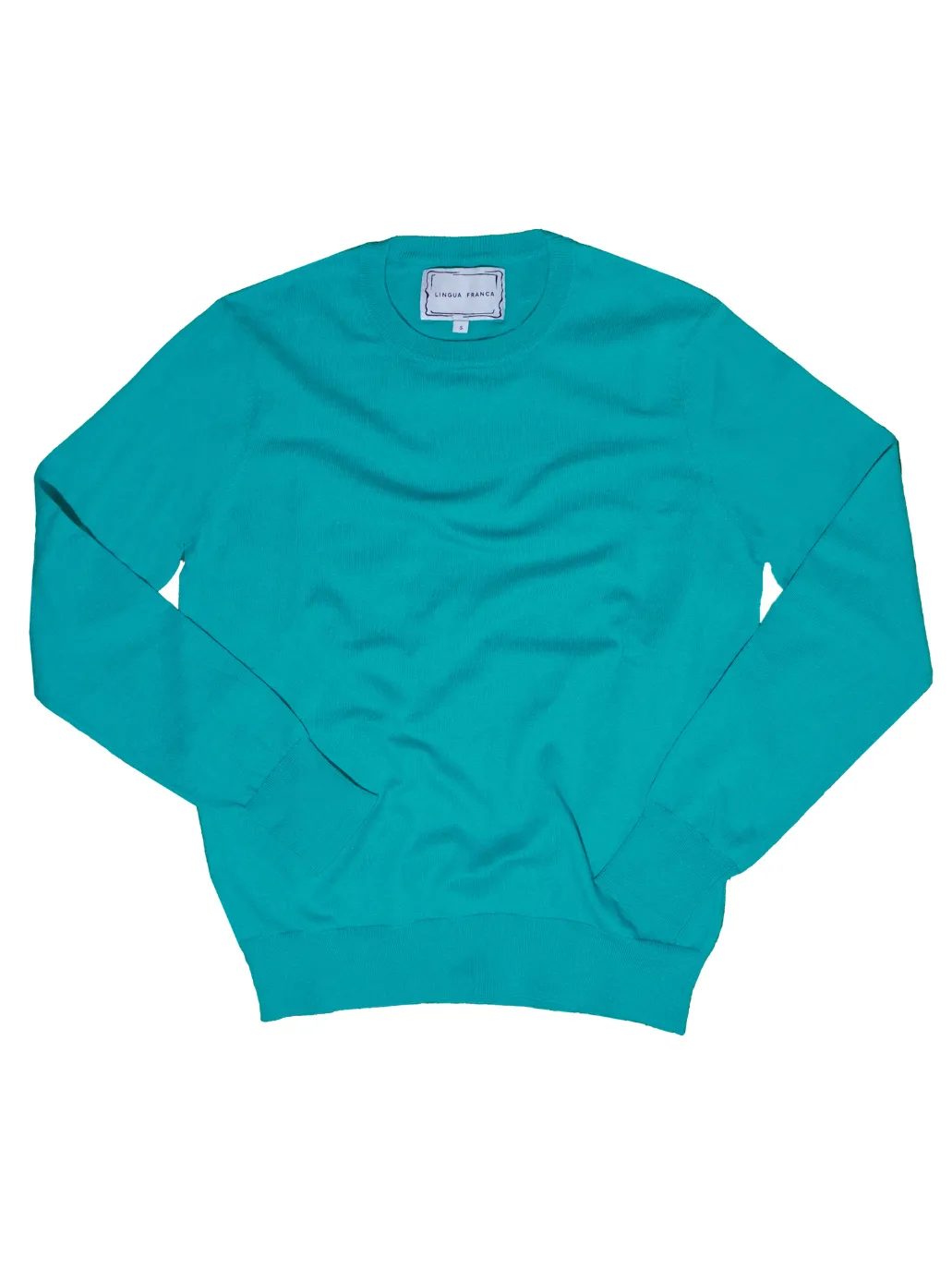 Custom Women's Cotton Silk Crewneck Sweater sold by Lingua Franca NYC product image thumbnail 3