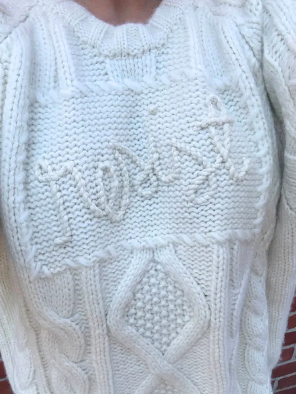 "resist" Bjorn Crewneck sold by Lingua Franca NYC