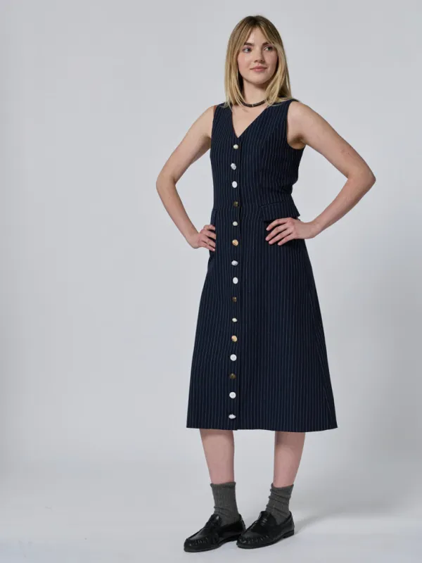 Oliver Vest Dress made by Lingua Franca NYC