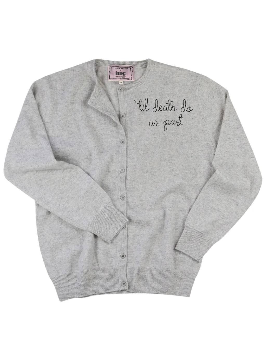 "'til death do us part" Classic Cardigan sold by Lingua Franca NYC product image thumbnail 2
