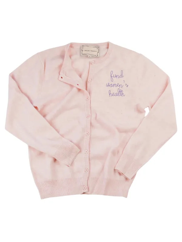 "fund women's health" Classic Cardigan sold by Lingua Franca NYC