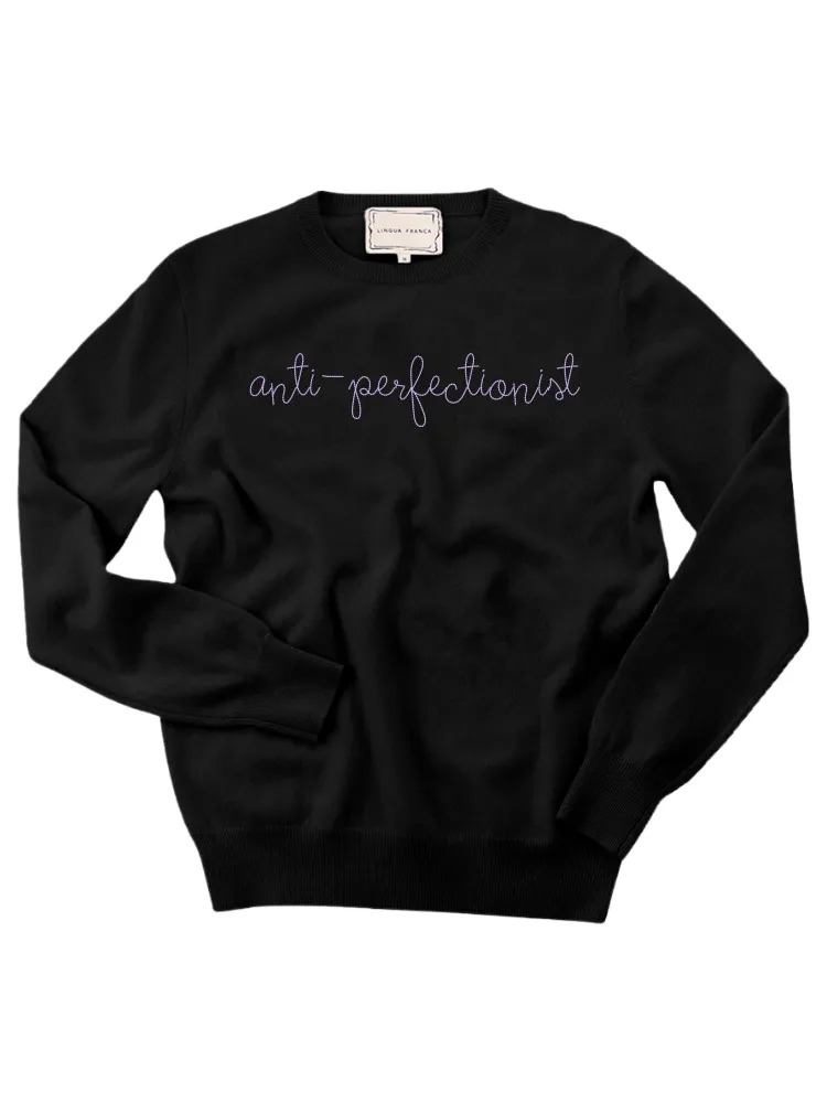 "anti-perfectionist" Women's Crewneck sold by Lingua Franca NYC