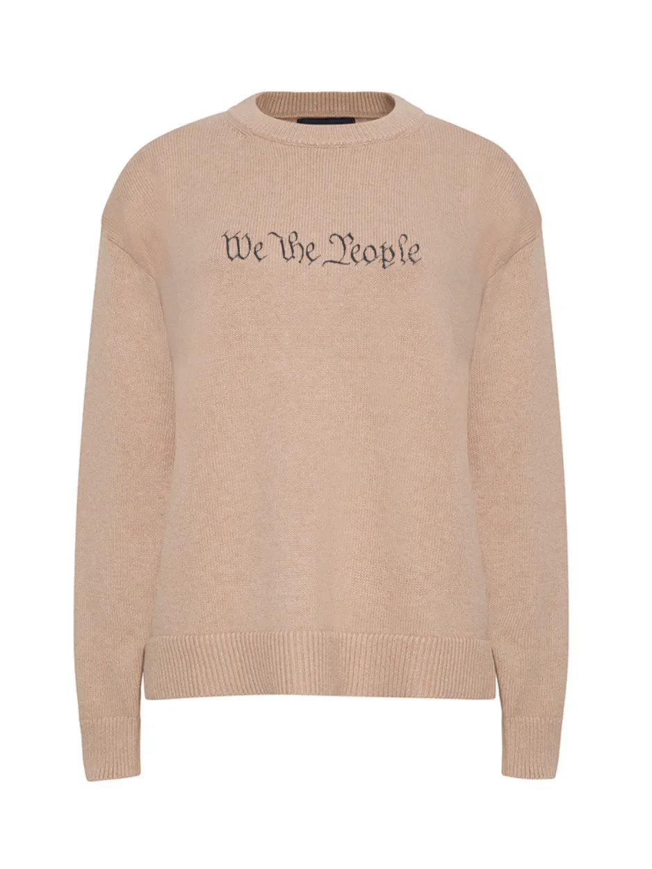 "we the people" Constitution Edition Maxine Sweater sold by Lingua Franca NYC product image thumbnail 4