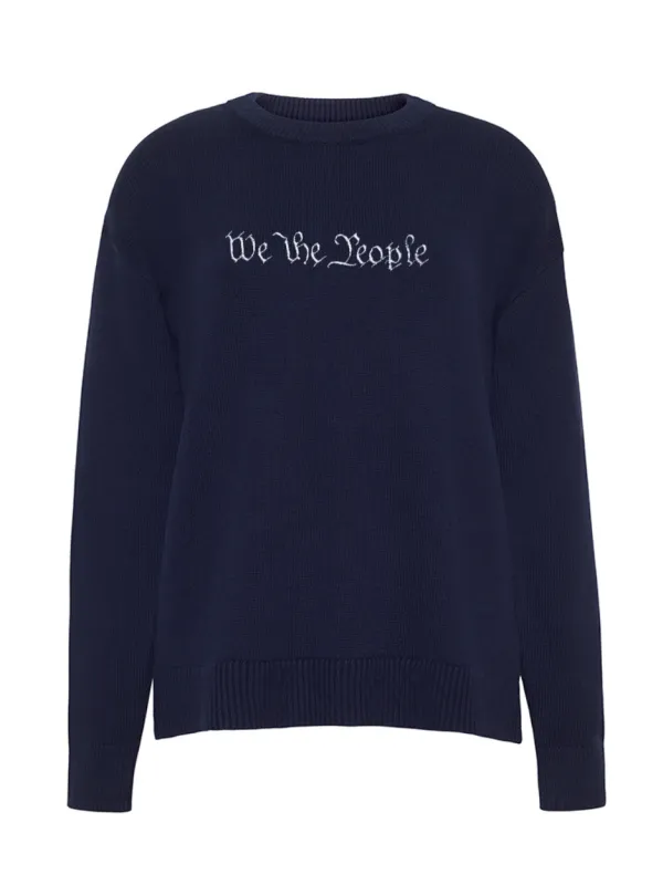 "we the people" Constitution Edition Maxine Sweater made by Lingua Franca NYC