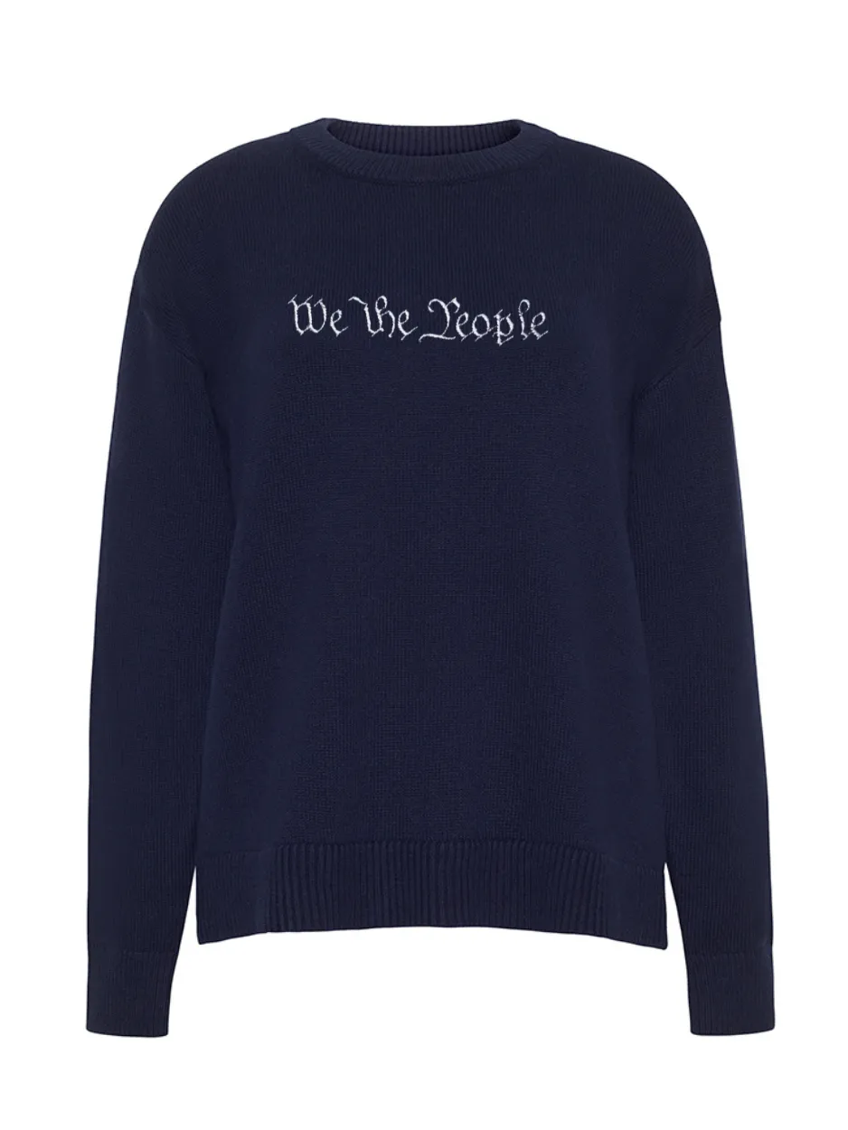 "we the people" Constitution Edition Maxine Sweater sold by Lingua Franca NYC