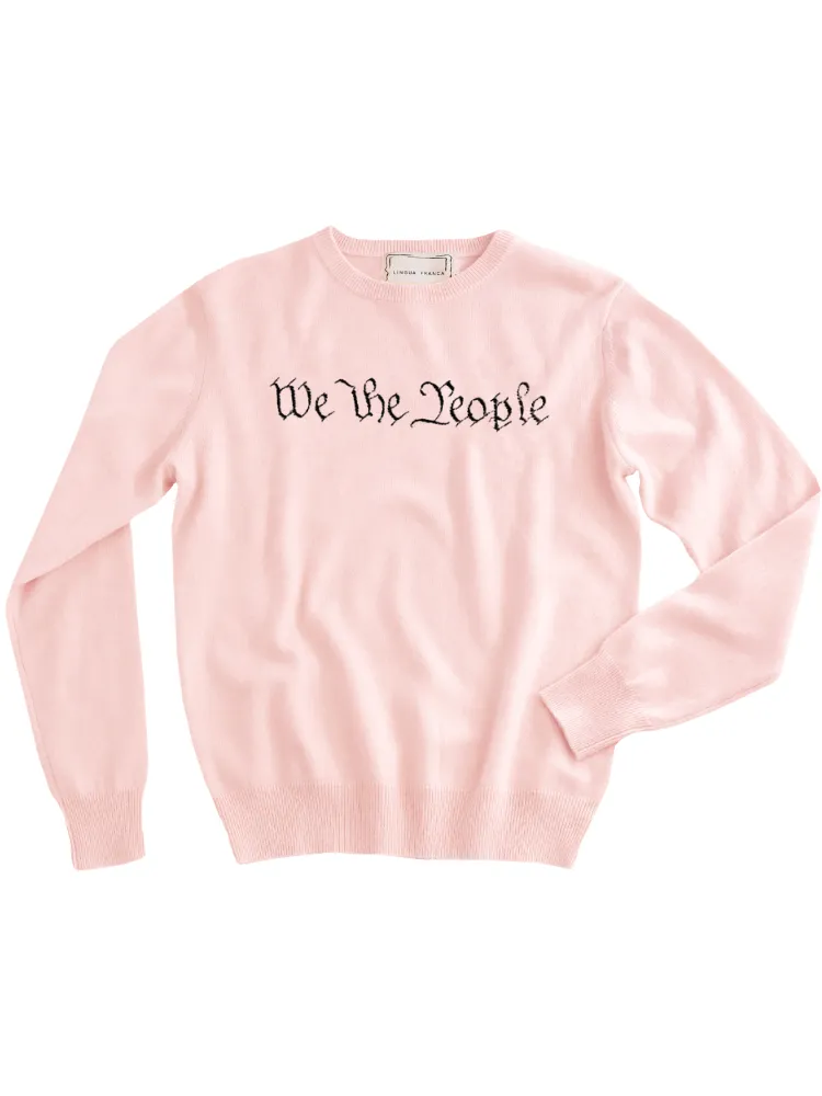 "we the people" Constitution Edition Women's Crewneck sold by Lingua Franca NYC product image thumbnail 3