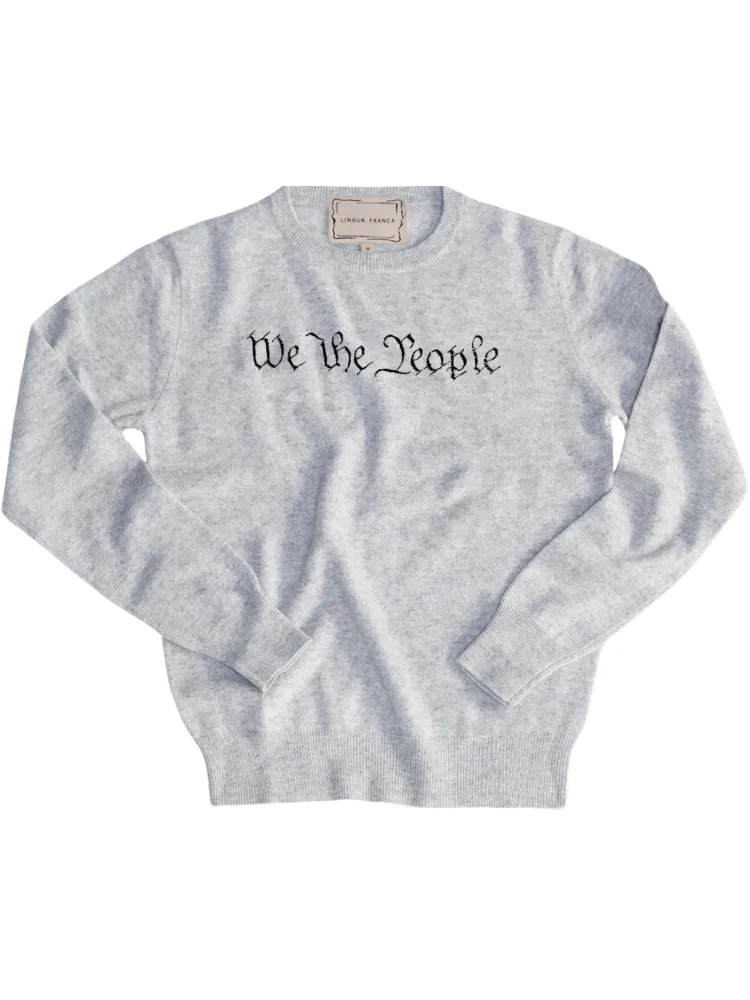 "we the people" Constitution Edition Women's Crewneck sold by Lingua Franca NYC product image thumbnail 5