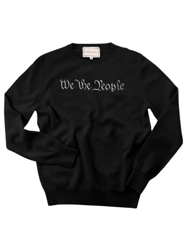 "we the people" Constitution Edition Men's Crewneck made by Lingua Franca NYC