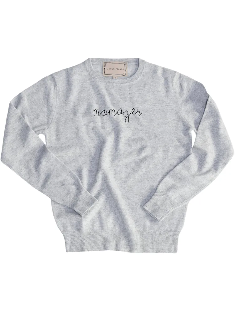"momager" Women's Crewneck sold by Lingua Franca NYC product image thumbnail 5