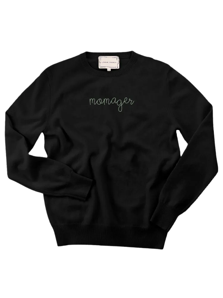 "momager" Women's Crewneck sold by Lingua Franca NYC product image thumbnail 2