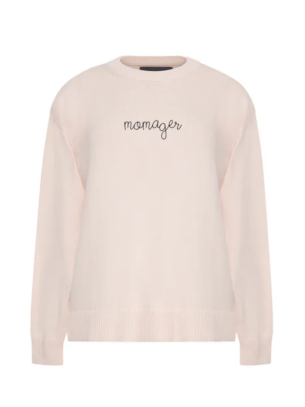 "momager" Maxine Sweater made by Lingua Franca NYC