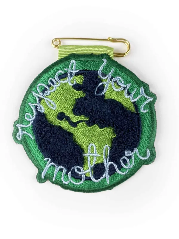 Respect Your Mother Patch Pin made by Lingua Franca NYC