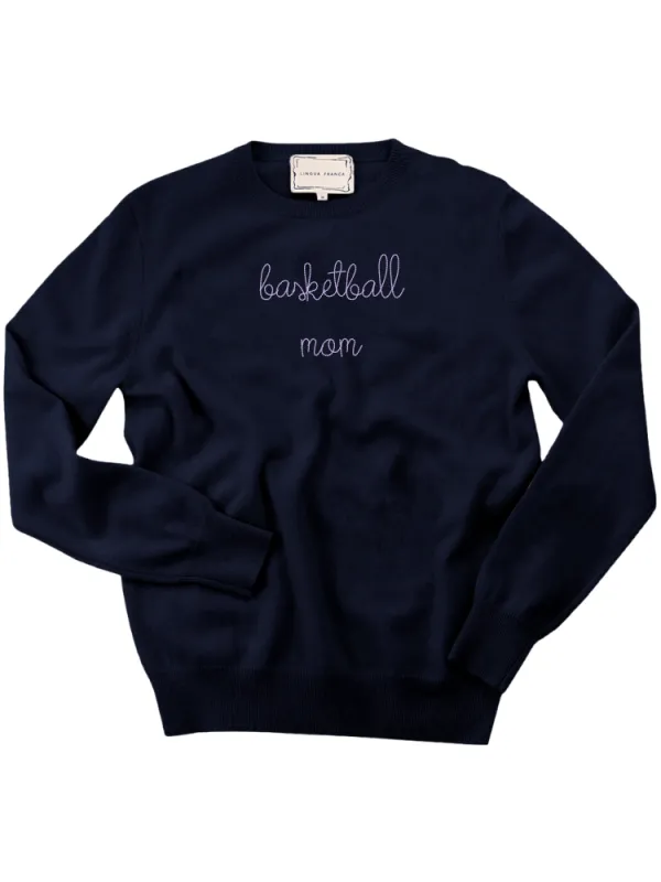 "team mom" Women's Crewneck made by Lingua Franca NYC