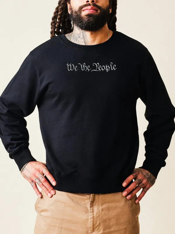 "we the people" Constitution Edition Men's Sweatshirt made by Lingua Franca NYC