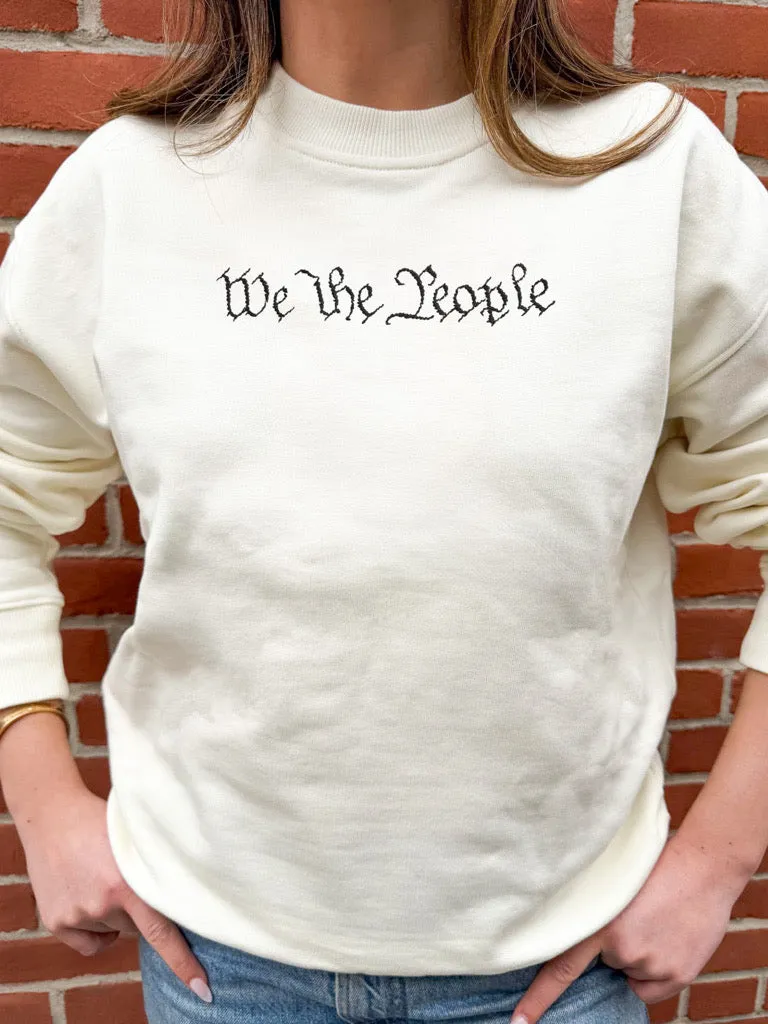 "we the people" Constitution Edition Women's Sweatshirt sold by Lingua Franca NYC