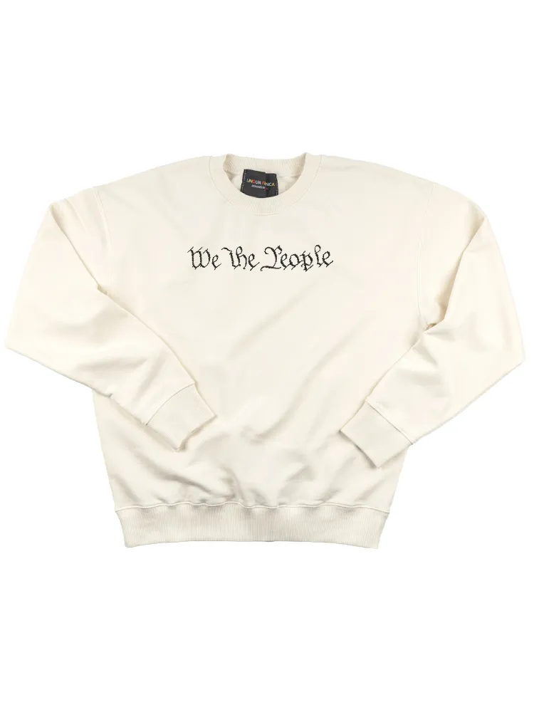 "we the people" Constitution Edition Women's Sweatshirt sold by Lingua Franca NYC product image thumbnail 3