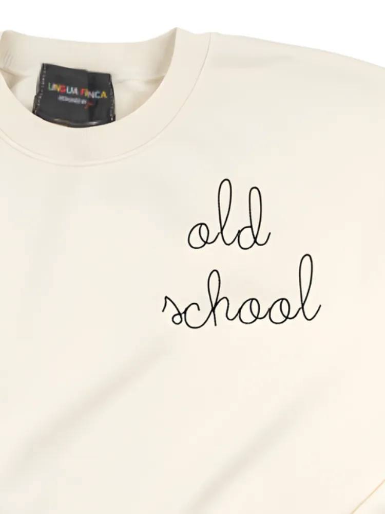 "old school" Men's Sweatshirt sold by Lingua Franca NYC product image thumbnail 4