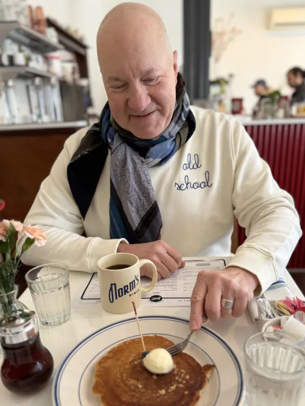 "old school" Men's Sweatshirt made by Lingua Franca NYC