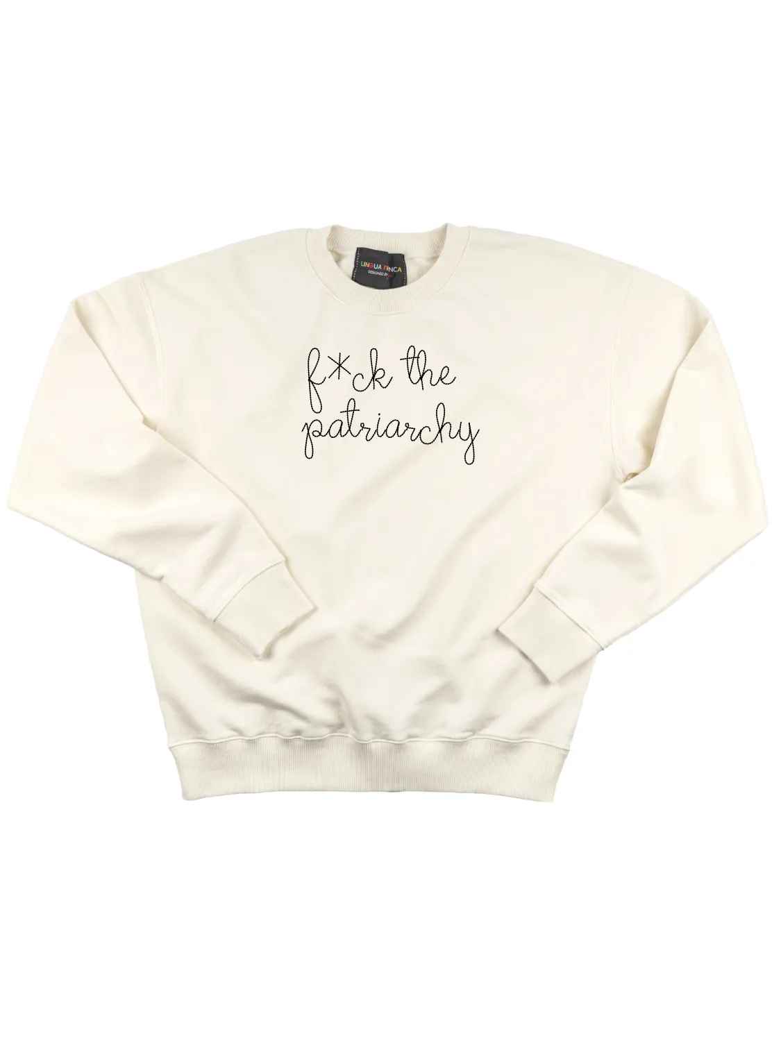 "f*ck the patriarchy" Women's Sweatshirt sold by Lingua Franca NYC product image thumbnail 2
