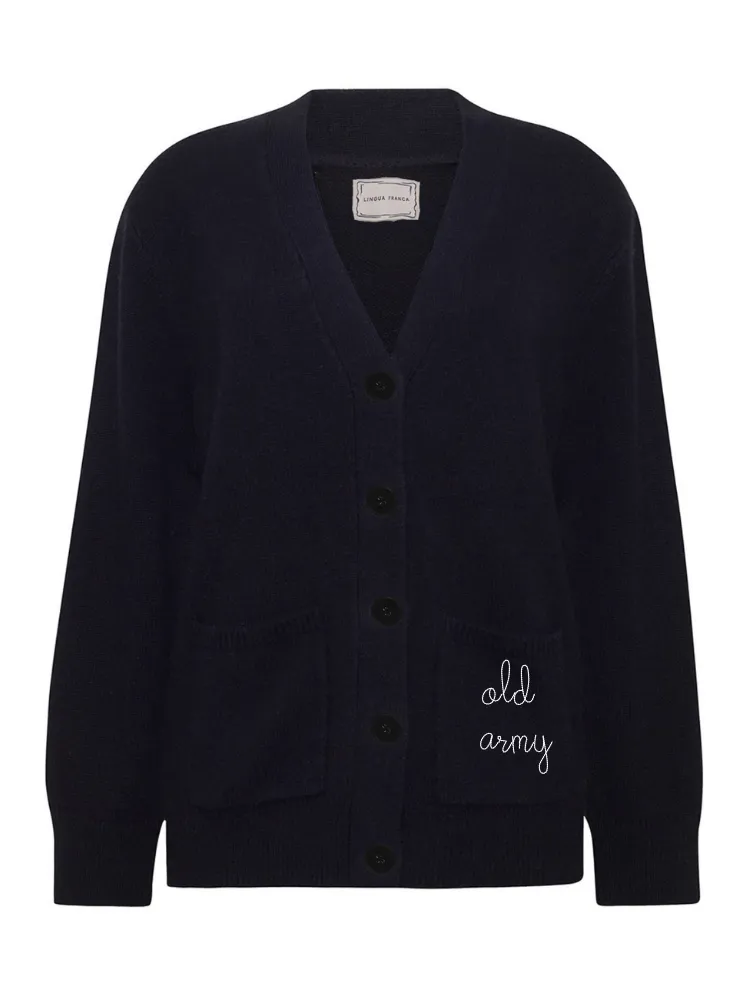 "old army" Cluny Cardigan sold by Lingua Franca NYC product image thumbnail 3