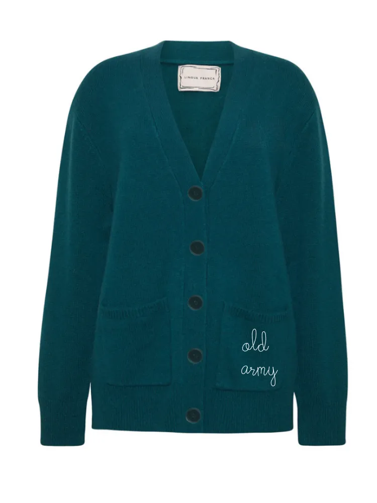 "old army" Cluny Cardigan sold by Lingua Franca NYC product image thumbnail 5