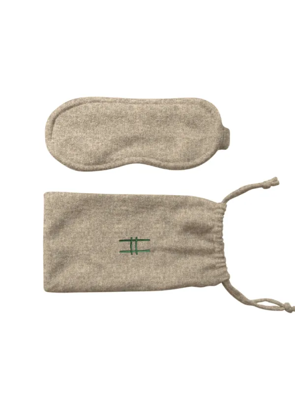 "H logo" Eye Mask Set made by Lingua Franca NYC