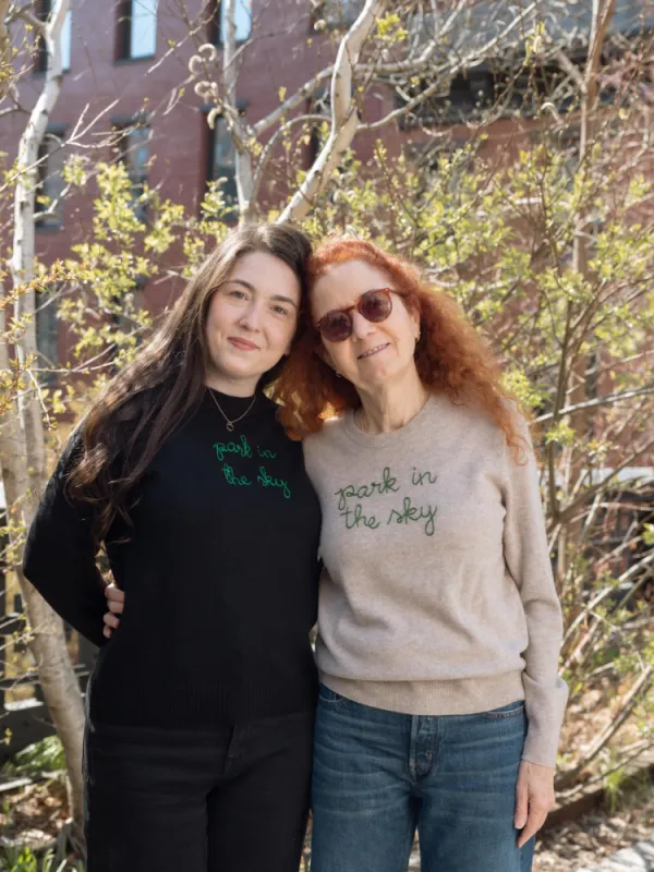 "park in the sky" Crewneck made by Lingua Franca NYC