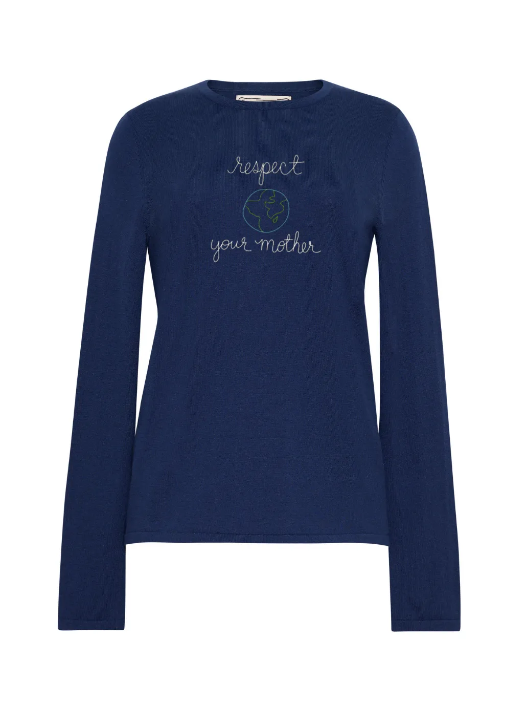 "respect your mother" Mara Crewneck sold by Lingua Franca NYC product image thumbnail 2