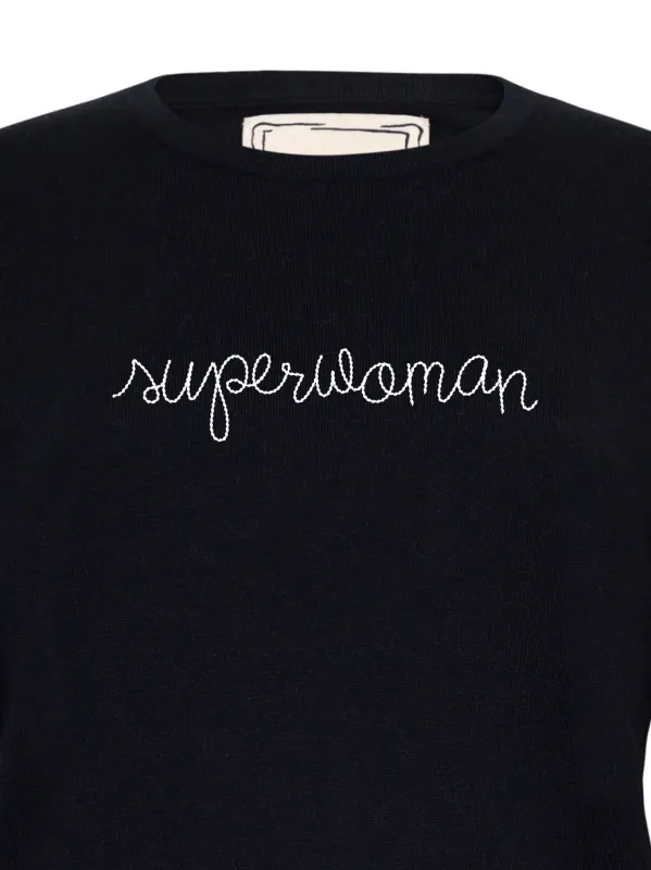 "superwoman" Mara Crewneck made by Lingua Franca NYC