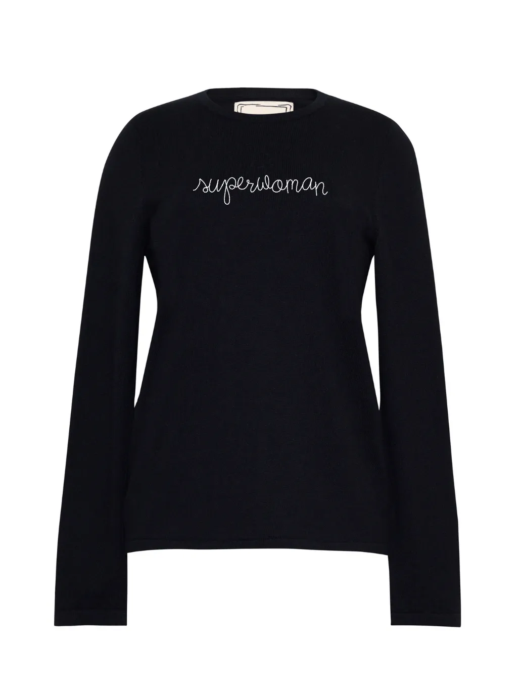 "superwoman" Mara Crewneck sold by Lingua Franca NYC product image thumbnail 4