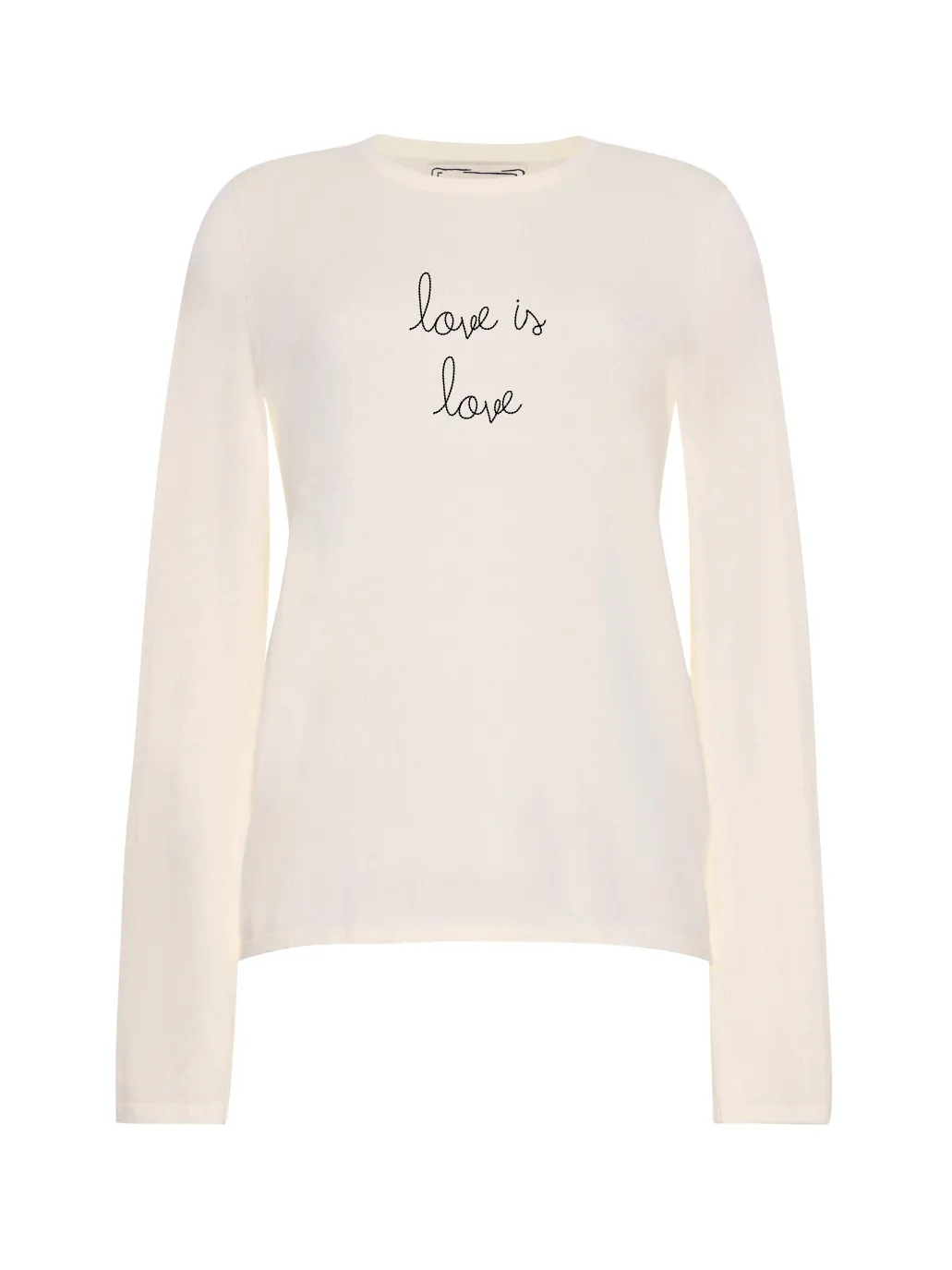 "love is love" Mara Crewneck sold by Lingua Franca NYC product image thumbnail 5